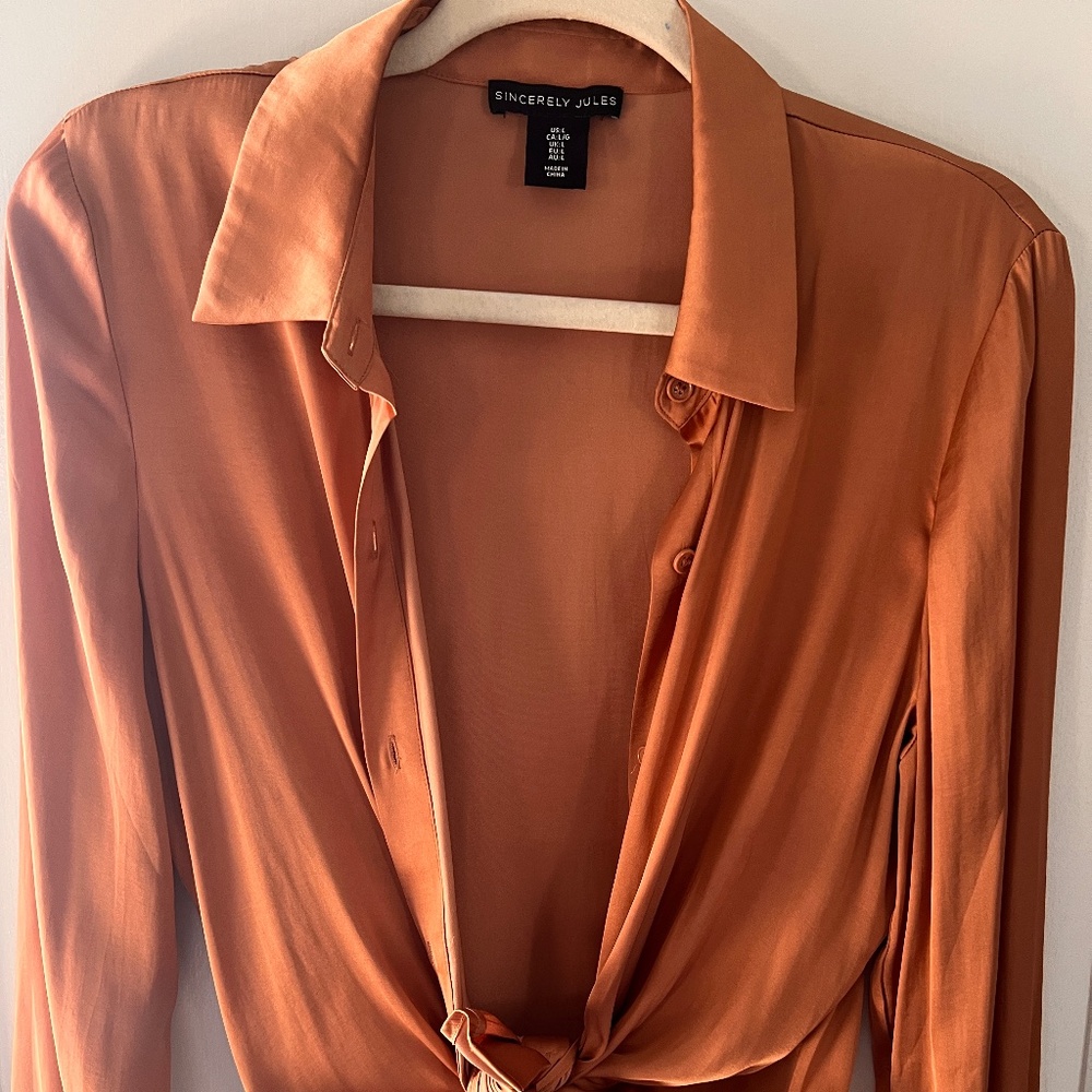 Sincerely Jules satin blouse